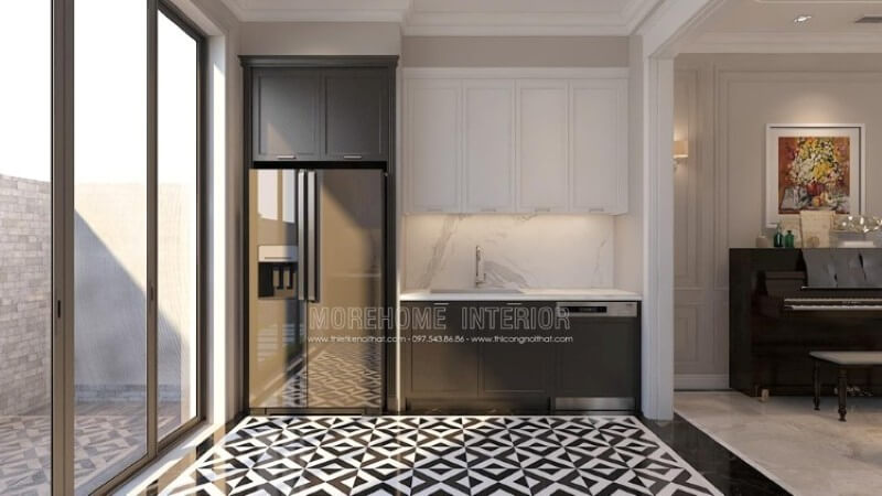 Trang trí phòng bếp chung cư ấn tượng