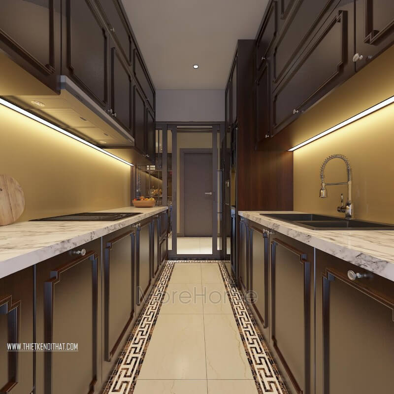 Thiết kế phòng bếp chung cư